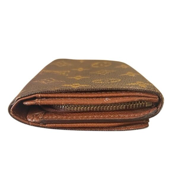 Louis Vuitton Brown Monogram Leather Bifold Wallet CA0929 Authentic - Picture 6 of 14